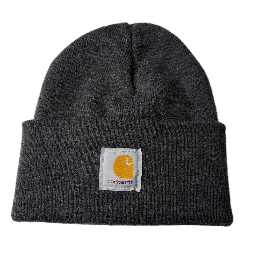 Carhartt Mens Grey Watch Cap Work Beanie A18-CLH OS Outdoor Streetwear